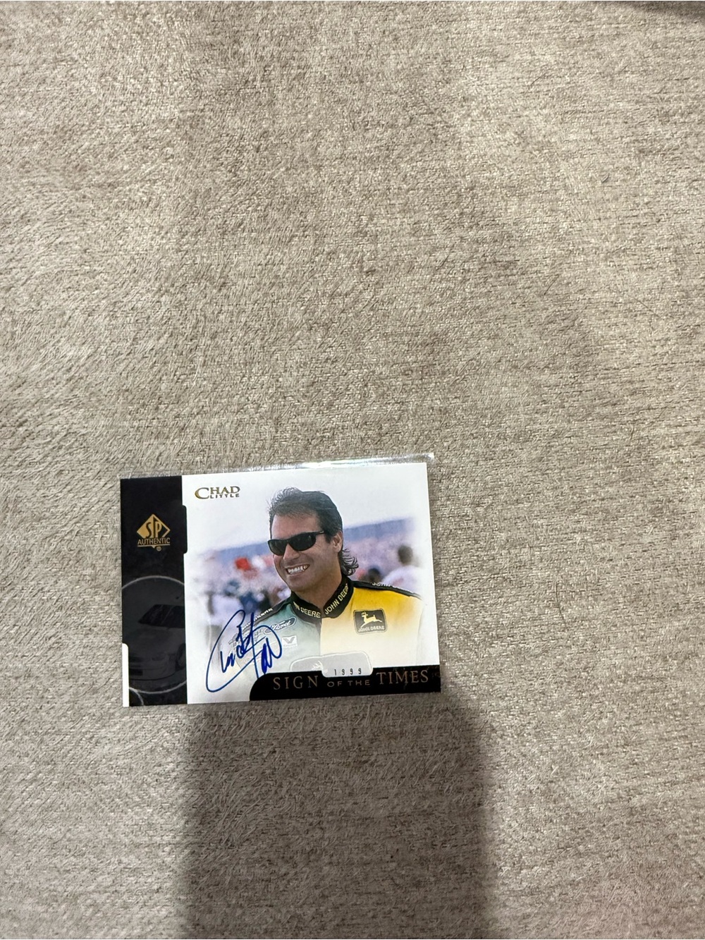 1999 SP Authentic Sign of the Times Chad Little Auto Autograph NASCAR Card
